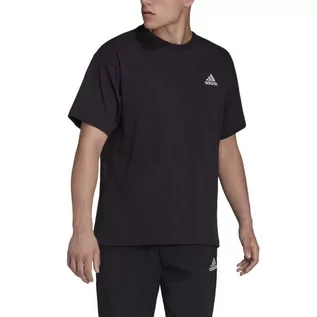 Koszulki męskie - Adidas Koszulka Męska T-Shirt Tee Shirt Black He4387 M - grafika 1