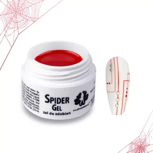 Spider Gel Żel Do Zdobień Red Czerwony 3G - Żele do paznokci - miniaturka - grafika 1