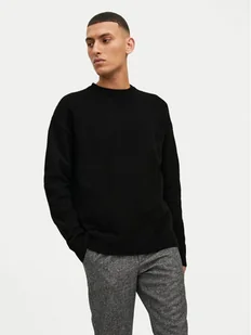 Jack&Jones Sweter Rollie 12215468 Czarny Relaxed Fit - Swetry męskie - miniaturka - grafika 1