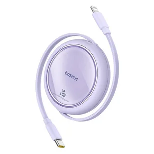 Kabel USB Baseus Free2Pull USB-C do iP 20W 1m (fioletowy) - Kable USB - miniaturka - grafika 1
