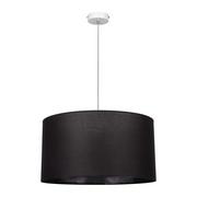 Lampy sufitowe - Klasyczna lampa wisząca, walec, Ennie, 50x130 cm, biały, czarny - miniaturka - grafika 1