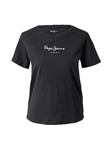 Pepe Jeans Damska koszulka Wendy, czarna, S, Czarny, S - Koszulki i topy damskie - miniaturka - grafika 1