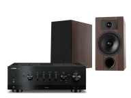 Zestawy stereo - Yamaha R-N1000A (czarny) + Tesi 3 (mokka) - miniaturka - grafika 1