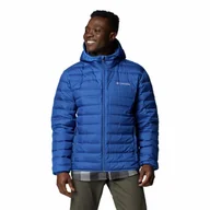 Kurtki męskie - Męska kurtka puchowa Columbia Lake 22 II Down Hooded Jacket mountain blue - M - miniaturka - grafika 1