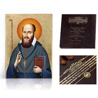 Ikony i obrazy sakralne - Ikona religijna Święty Franciszek Salezy - miniaturka - grafika 1
