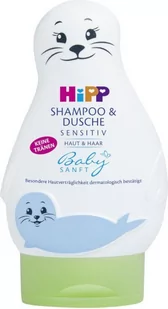 Hipp BABY SANFT Żel-foczka do mycia ciała i włosów 200 ml - Kosmetyki kąpielowe dla dzieci - miniaturka - grafika 1