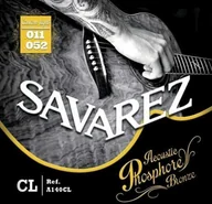 Struny gitarowe  - Savarez Struny 668592 do gitary akustycznej Acoustic fosfor, zestaw z brązu A140CL Custom Light .011-.052 A140CL - miniaturka - grafika 1