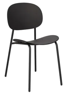 Czarne minimalistyczne krzesło T7-N53 - Krzesła - miniaturka - grafika 1