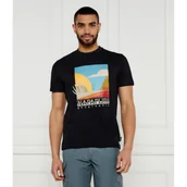 Koszulki męskie - Napapijri T-shirt S-ARBIA | Regular Fit - miniaturka - grafika 1