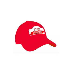 Czapka baseballowa dziecięca Logo czerwona Rally Poland - Czapki dla dzieci - miniaturka - grafika 1