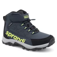 Buty dla chłopców - Trekkingi Sprandi WINTER WAVE CP86-25067 Granatowy - miniaturka - grafika 1