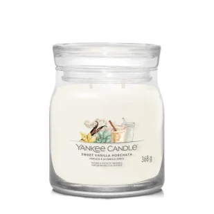 Yankee Candle Świeca Zapachowa Słoik Średni Sweet Vanilla Horchata - Świece - miniaturka - grafika 1