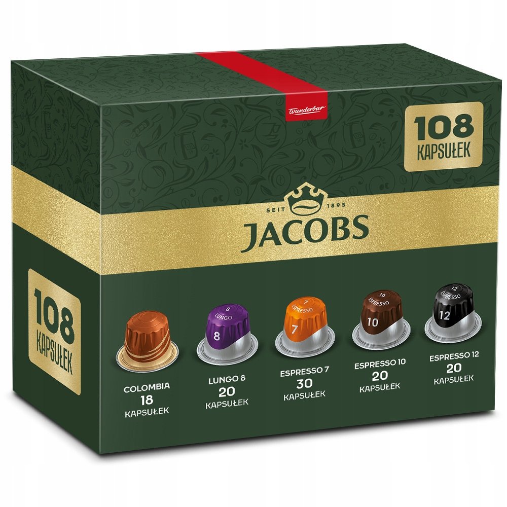 Kapsułki Jacobs do Nespresso(r)* Espressopack, mix espresso 108 kaw