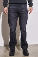 Spodnie męskie - Wrangler Texas Męskie Spodnie Jeansowe Faded Black W121Ehxv6-W33 L30 - miniaturka - grafika 1