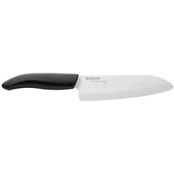 Noże kuchenne - Kyocera Nóż Santoku szefa 16 cm White Series (FK-160WH-BK) - miniaturka - grafika 1