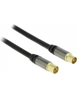 Kable - Delock Kabel Kabel ANTENOWY TV M/F IEC RG-6/U 5M - 88925 - miniaturka - grafika 1