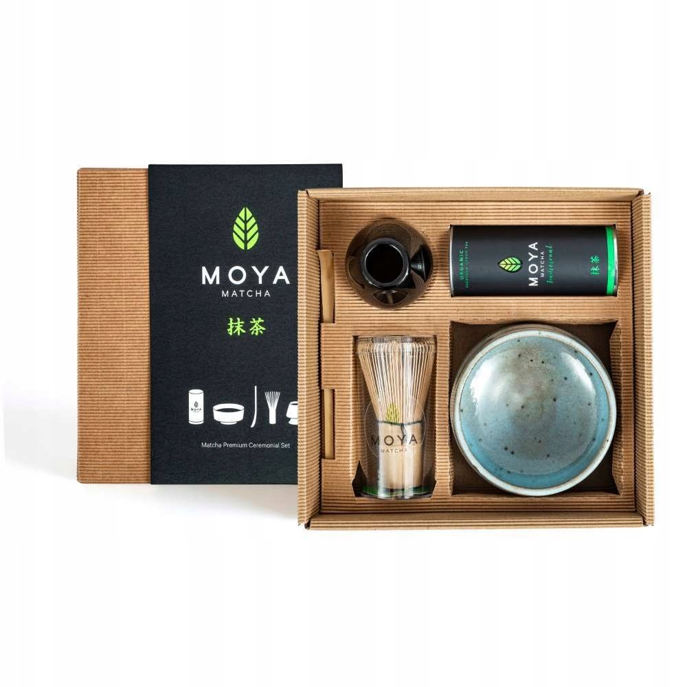 Zestaw do matchy ceremonialny Moya Matcha Tradycyjna i czarka Mizu