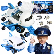Zabawy w naśladowanie dorosłych - ZESTAW KONSTRUKCYJNY DO SKRĘCANIA ROZKRĘCANIA AUTO SAMOLOT POLICJA +4 AUTKA Z1157 - miniaturka - grafika 1