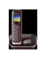 Telefony stacjonarne - Panasonic KX-TGJ320 AB, analog telephone red - miniaturka - grafika 1