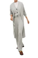 Swetry damskie - Sweter damski Mango Nantes narzutka ciepły dlugi-S - miniaturka - grafika 1