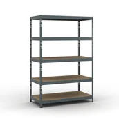 Szafy i regały magazynowe - B2B Partner Regał półkowy 1786 x 1200 x 600 mm, nośność 280 kg 540018 - miniaturka - grafika 1