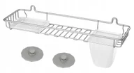 Półki łazienkowe - Metaltex Artic regał z powłoką polyt herm Frost/EasyFix/zawieszenie MT402716141 - miniaturka - grafika 1