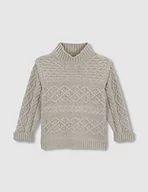 Koszulki dla dziewczynek - Gocco Koszulka dziewczęca z Aranes Stone sweter polo, piaskowy, 9-10 lat, Piasek, 9-10 lat - miniaturka - grafika 1