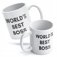 Kubki - Kubek ceramiczny 330 ml World's Best Boss The Office Dla Szefa Prezent - miniaturka - grafika 1