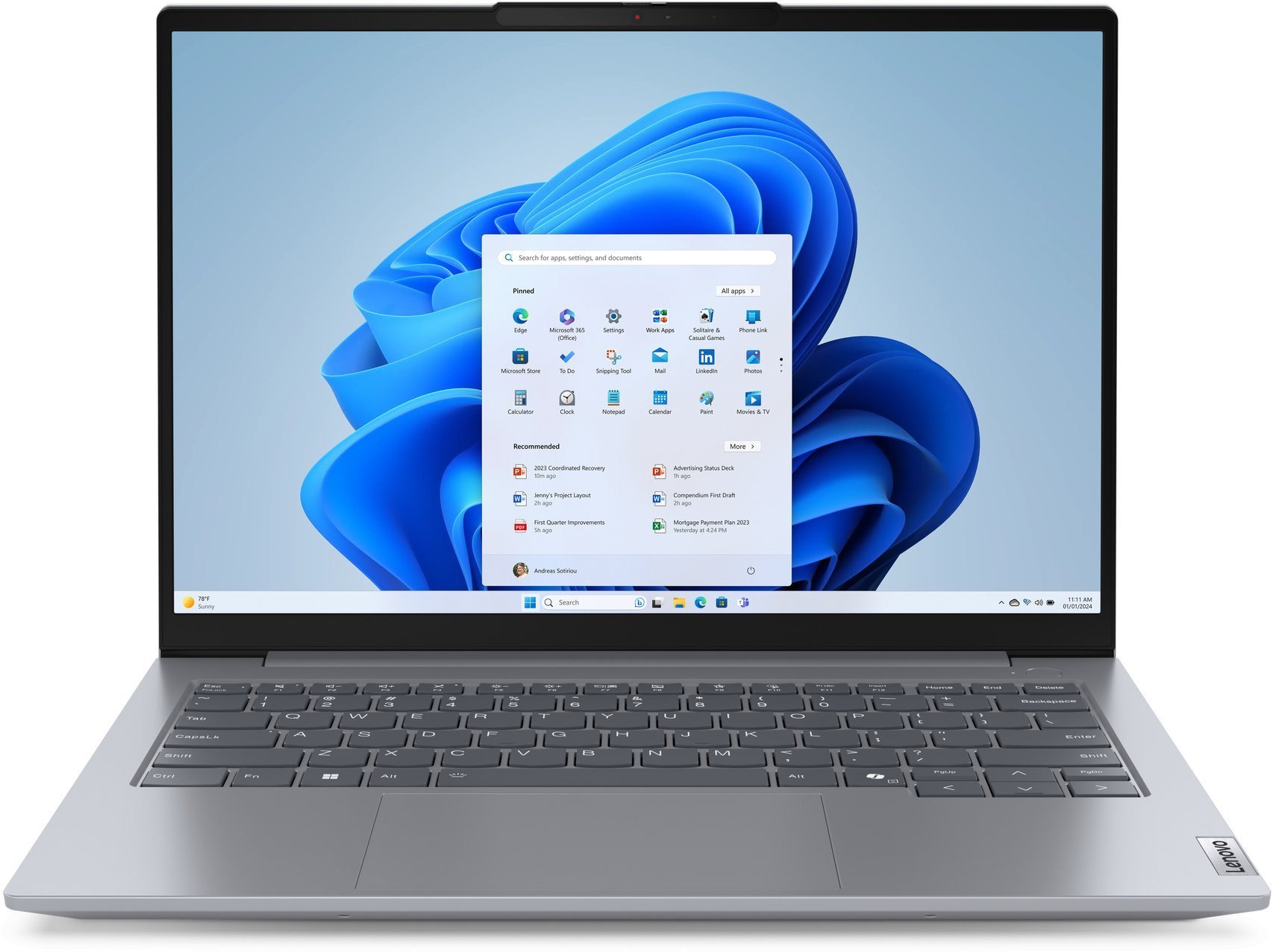 Lenovo ThinkBook 14 G7 ARP Ryzen 5 7535HS / 16 GB / 256 GB / W11 Pro 21MV0019MH