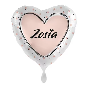 Balon imienny foliowy Zosia serce pakowany 43 cm - Balony i akcesoria - miniaturka - grafika 1
