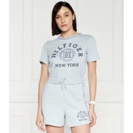 Koszulki i topy damskie - Tommy Hilfiger T-shirt REG VARSITY | Comfort fit - miniaturka - grafika 1