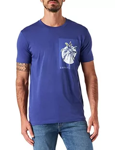 ESPRIT T-shirt męski, 500/ciemnofioletowy, XL - Koszulki męskie - miniaturka - grafika 1