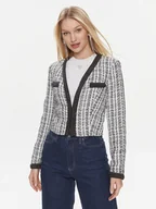 Marynarki i żakiety damskie - Guess Marynarka Tosca Braid Boucle J W4RN38 WFWV2 Czarny Regular Fit - miniaturka - grafika 1