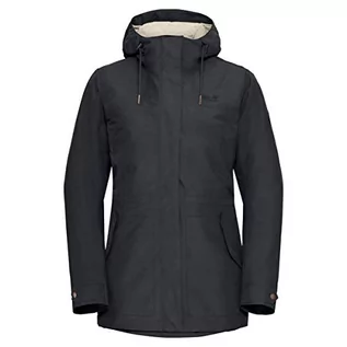 Kurtki damskie - Jack Wolfskin Damska Rock Island 3 w 1 Parka damska phantom XXL 1113021 - grafika 1