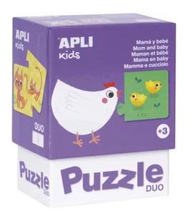 Apli Kids Puzzle dwuczęściowe Kids - Mamy i ich dzieci 3+ - Puzzle - miniaturka - grafika 1