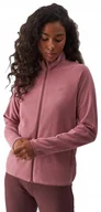 Bluzy damskie - Damska bluza polarowa polar 4F FLEF294 53S różowy XL - miniaturka - grafika 1