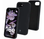 Etui i futerały do telefonów - Bizon Silikonowe etui Soft Case do iPhone 16e, czarne - miniaturka - grafika 1