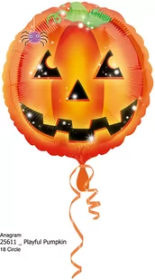 AMSCAN Balon foliowy Dynia - 73 cm - 1 szt 4004101 - Halloween - miniaturka - grafika 1