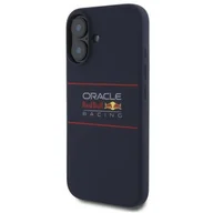 Etui i futerały do telefonów - Etui RED BULL Silicone Horizontal Logo MagSafe do Apple iPhone 16 Plus Granatowy - miniaturka - grafika 1
