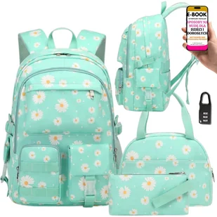 PLECAK SZKOLNY ZESTAW Z DODATKAMI • PIÓRNIK + LUNCHBOX 7w1 Plecak Dla Uczennicy 7+ Na Wyprawkę Szkolną + EBOOK-3 - Zestawy szkolne - miniaturka - grafika 1
