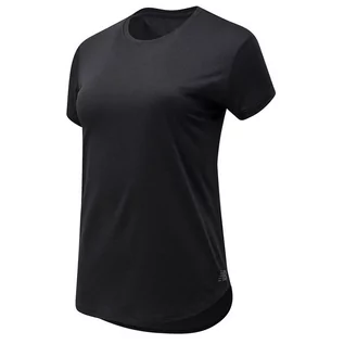 Koszulki sportowe damskie - Koszulka New Balance WT11452BKH - czarna - grafika 1