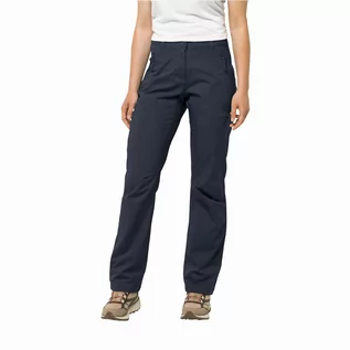 Spodnie sportowe damskie - Damskie spodnie sportowe Jack Wolfskin ACTIVE TRACK PANTS W night blue - 34 - grafika 1