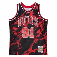Koszulki męskie - Koszulka Mitchell & Ness Marble NBA Swingman Dennis Rodman Chicago Bulls-M - miniaturka - grafika 1