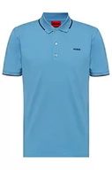 Koszulki męskie - HUGO męska koszulka polo, Medium Blue421., L - miniaturka - grafika 1