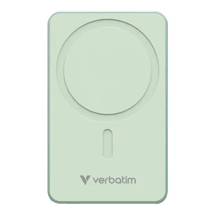 Powerbank verbatim charge 'n' go essentials magnetic wireless 5000mah usb-c pd 3.0 green - Powerbanki - miniaturka - grafika 1