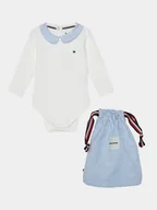 Body dla niemowląt - Tommy Hilfiger Body Baby Ithaca Body Giftbag KN0KN01874 Niebieski Regular Fit - miniaturka - grafika 1