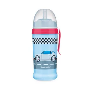 Canpol Babies Babies Babies, Racing, Bidon niekapek, 350 ml, Samochody - Bidony dla dzieci - miniaturka - grafika 2