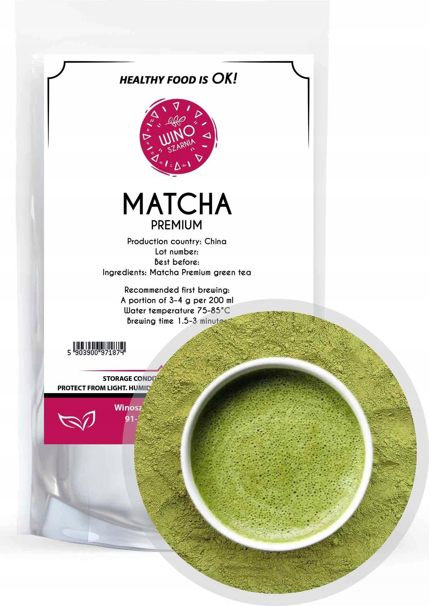 Herbata zielona Matcha - 100g mielona proszek