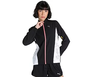 PUMA Damska kurtka do biegania regular Run Ultraweave S, czarny i biały, S - Kurtki damskie - miniaturka - grafika 1