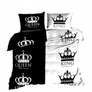 pościel bawełna deLUX 200x220 + 2 poszewki B 334 king czarno biały - Pościel pościel bawełna deLUX 200x220 + 2 poszewki B 334 king czarno biały - Pościel - miniaturka - grafika 1